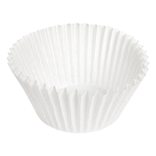 [350.11] Baking Cup "Petit Fours" 5x3,5cm  dia=12cm White Litos 500/pk