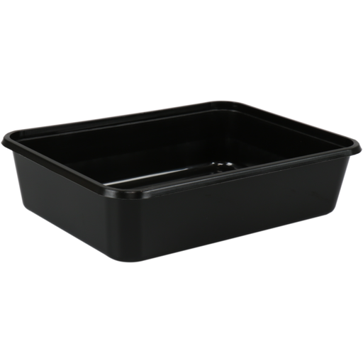 [445701] PP Spuitgiet 1000cc Zwart kilo bakje 182x135x63mm (500st/doos)