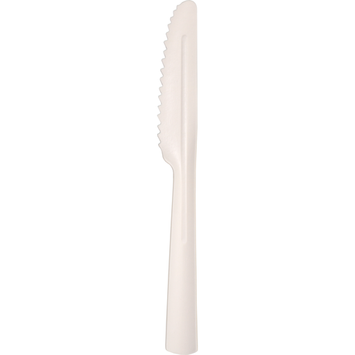 [457021] Biodore papieren mes 19cm Wit (50st/pak)