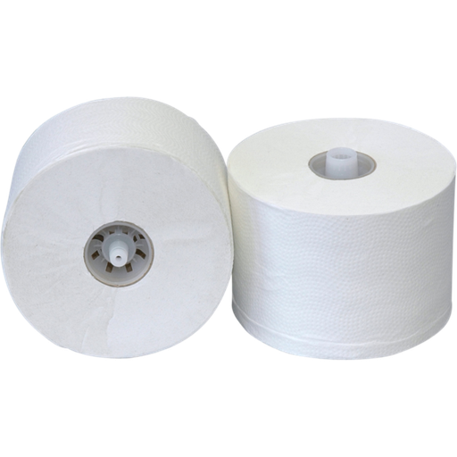 [686501] Qleaniq Toiletpapier 2-laags Luxury met dop (36rol/pak) Geschikt voor dispenser 509279