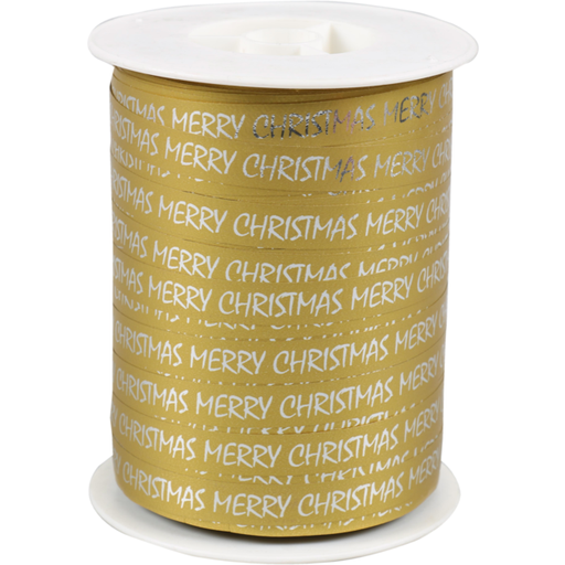 [777071] Krullint Merry Christmas 10mmx250m Goud 1 rol