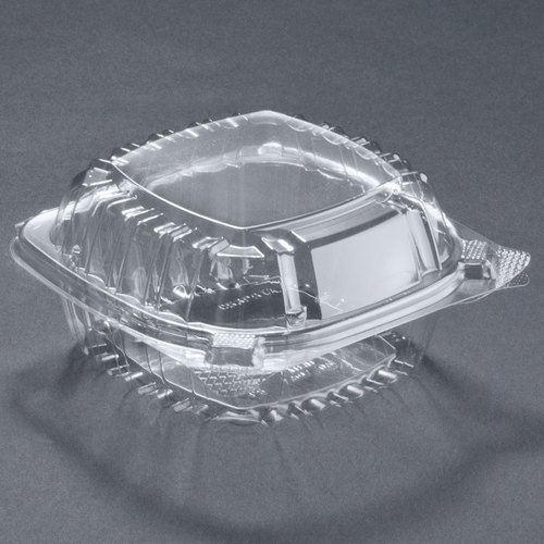 [C53PST1] 5" clear PS Hinged Tray (500st/doos)