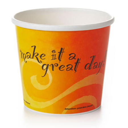 [16K51] 16oz Food Container "Great Day" (25st/sleeve) - Bijbehorende deksel is SW16V