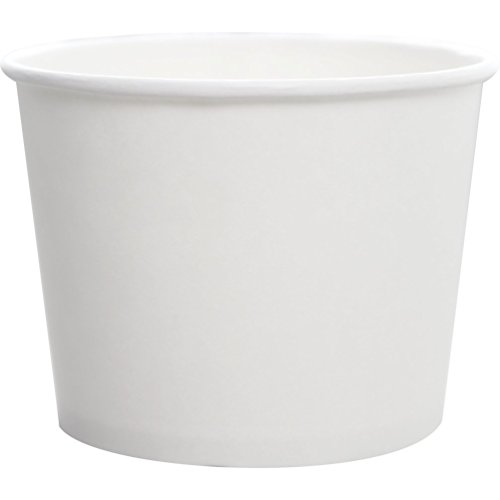 [16KW1] 16oz Food/soup Container Plain White (25st/sleeve) - Bijbehorende deksel is SW16V