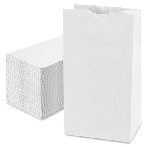 [16WHT] Grocery Bag paper White 16 lb (500pcs/pack)