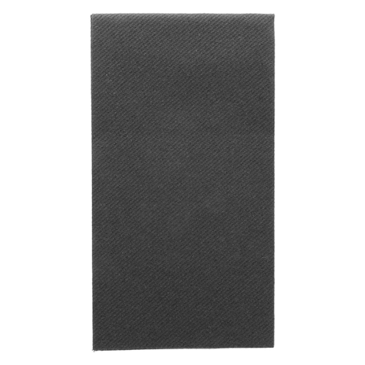 [203.811] Napkins 1/8-fold 40x40cm Black Airlaid (25st/pak)