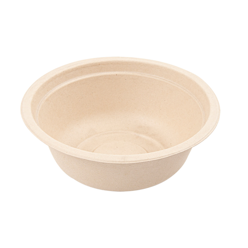 [215.04] Salad Bowls "Bionic" Bagasse 500ml 15,5x5,4cm (50st/pak)