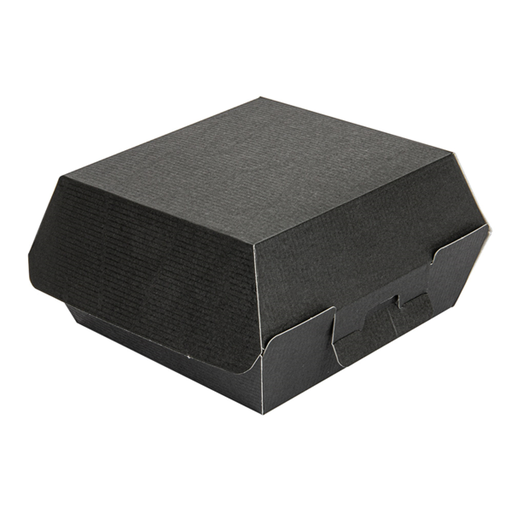 [234.08] Burger Boxes The Pack 13x12,5x6,2cm (S) Black (50st/pak)