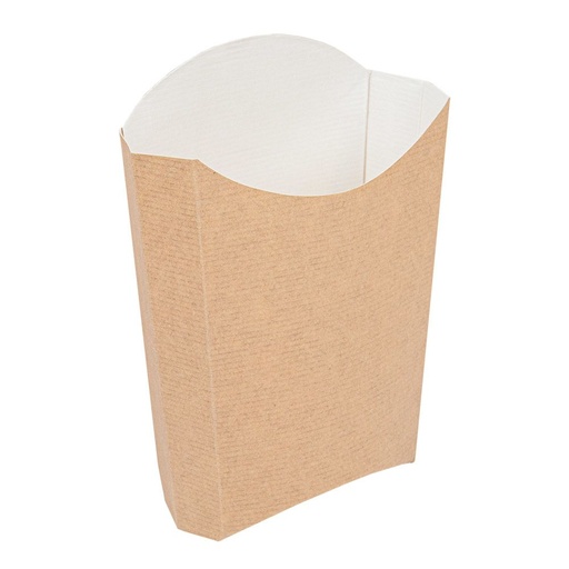 [234.40] Chip boxes Jumbo "The Pack" 13,5x8,5x16cm Natural Kraft (200st/pak)