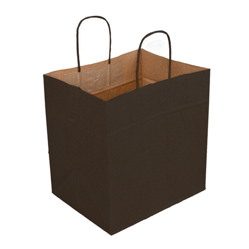 [256.62] SOS Bags with Handles 26+17x24cm Black Kraft (250st/doos)
