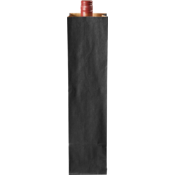 [269701] Fleszakken Blokbodem Zwart 10x8x41cm 250st/cs