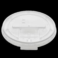 [5081FB] White fold BK hot cup lid 8 oz 100st/ds..LH8 FB