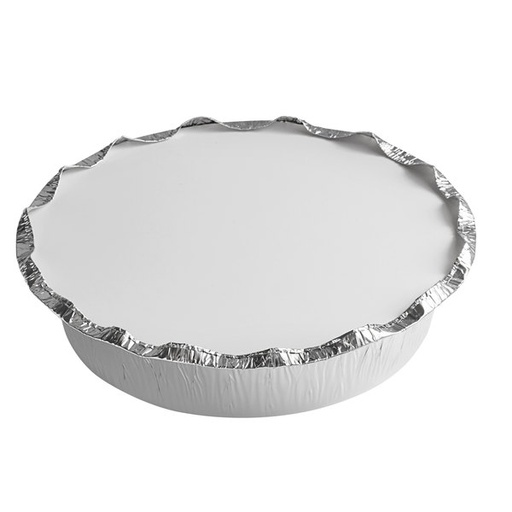 [527TP] 7" Round Pan Alu Foil With flat Cover for #2047 (200pcs/case)