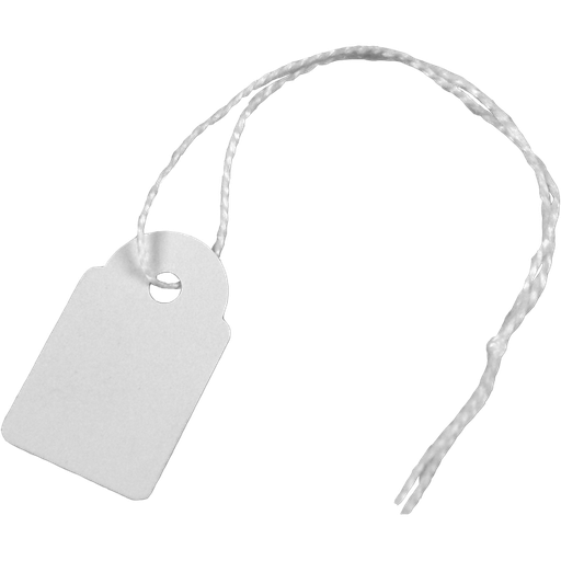 [534815] Hang etiket met koord  rh. 388 / 15x24mm 1000st/ds