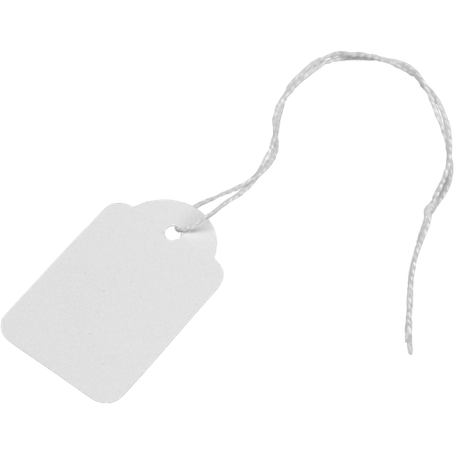 [534824] Hang etiket met koord rh. 391 / 28x43mm  500st/ds