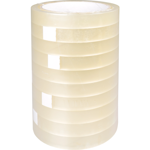 [550483] Tape Business market Transparant 12mm/66mtr (Pak a 12 rolletjes tape)