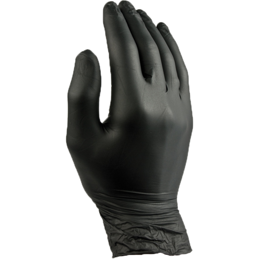 [690670] Gloves/Handschoenen Nitril Zwart Ongepoederd Comfort Small (100st/doos)