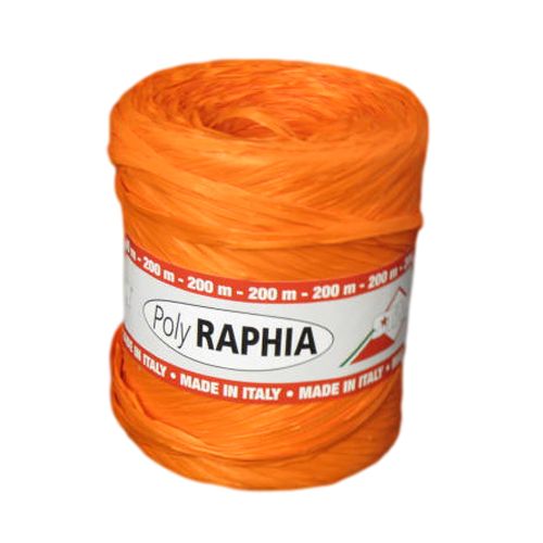 [701476] Raffia Lint Oranje 5/30mm x 50mtr (per rol)
