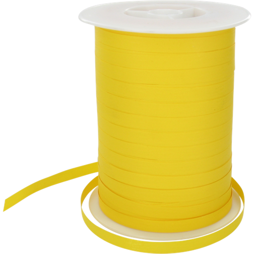 [710265] Krullint paper-look geel 7mm x 250mtr (per spoel)