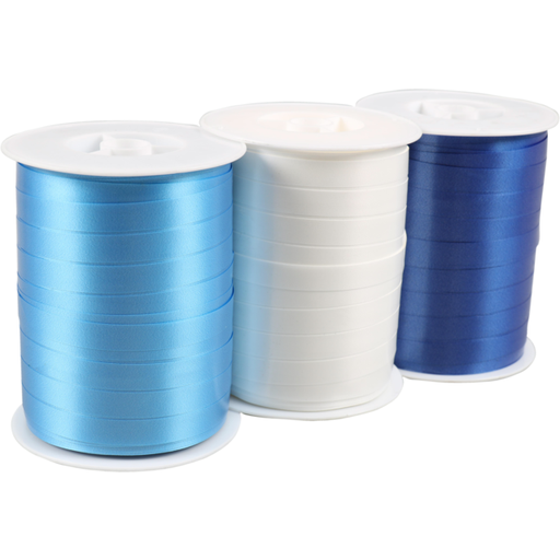 [711326] Lovly krullint 10mmx250mtr combi blauw (pak a 3 rol)