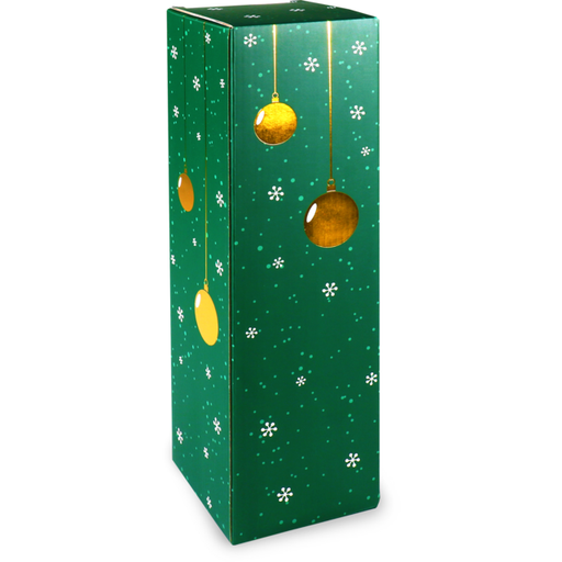 [715084] 1-flesdoos "Wonderful Time" 95x95x330mm Green (per stuk)