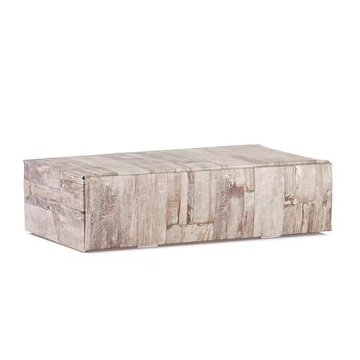 [801.84] 2-fles wijndoos 34x18,5x9cm Wood Cardboard (per stuk)