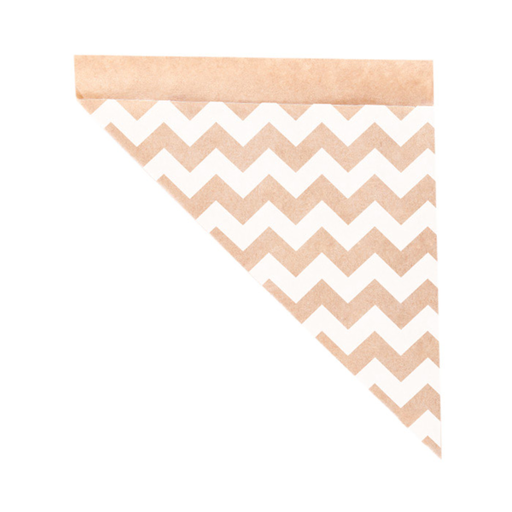 [803.48] Paper puntzak K21 "Zig-zag" 29,5x21cm Greaseproof (250st/pak)