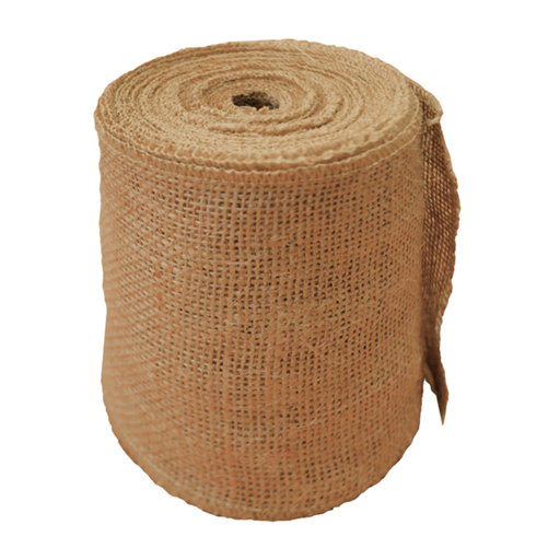 [804.54] Natural Jute Ribbon for gifts 10Mx120MM (Per rol)