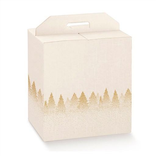 [813.02] Kerstdoos "Snow" 33x25x35cm Red (per stuk)