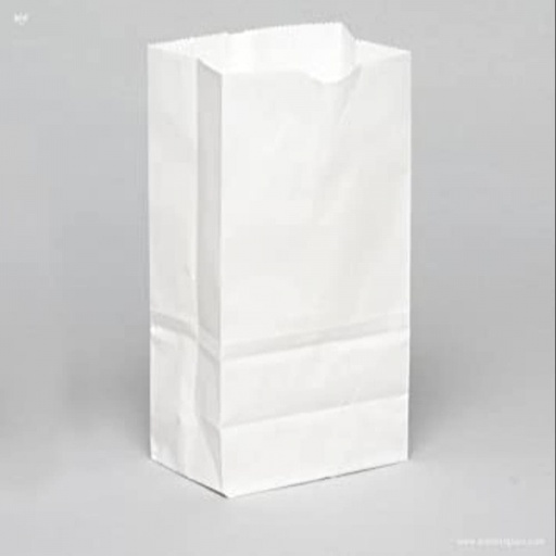 [8WHT] Grocery bag paper white 8 lb (500st)