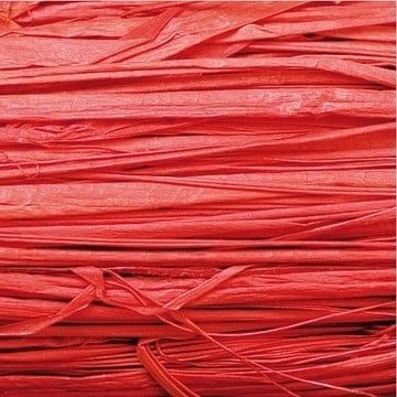 [R50r] Raffia Streng 50gr Rood