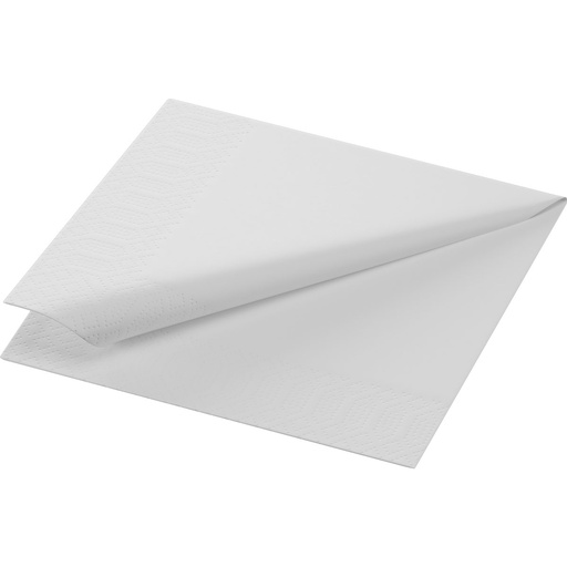 [145810] Napkin 1-ply Cocktail White 24x24cm 12x500st