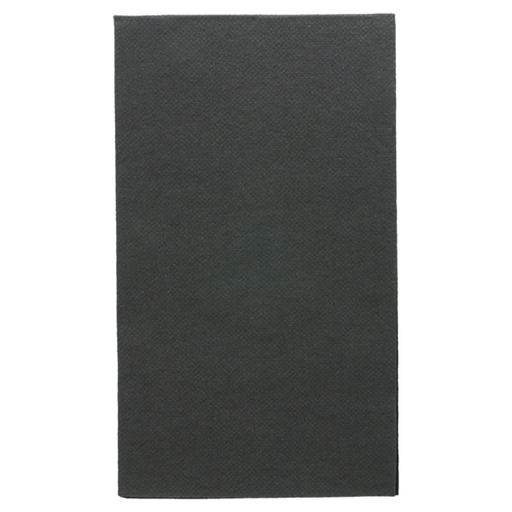 [153.86] Napkins Double Point Black 33x40cm 1/6-fold (40x50pcs/cs)