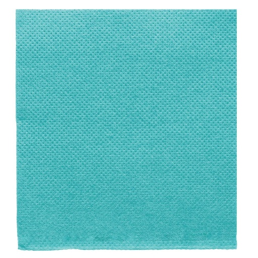 [153.97] Napkins Double Point Turquoise Blue 20x20cm 1/4-fold (24x100pcs/cs)