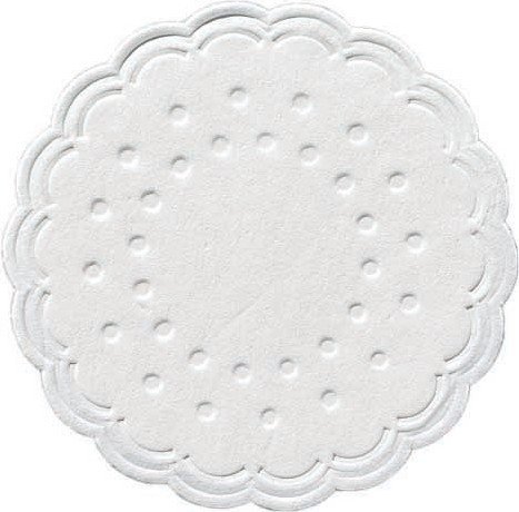 [165734] Coasters 8-Ply 7,5cm White (Rond) 12x250st/ds
