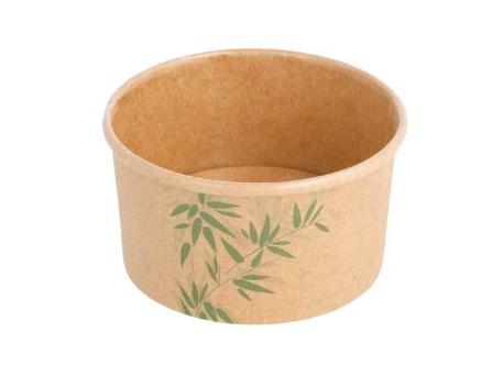 [217.57] Ice cream cups "feel green" brown kraft 90ml (3oz) (2000st/doos)