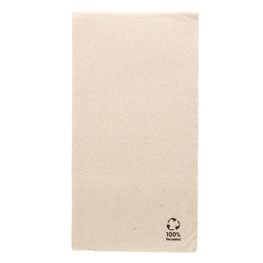 [230.87] Ecolabel napkins 1/8-fold 40x40cm Natural Recycled Tissue (24x50st/doos)