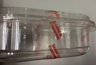 [3460] Tape "Sealed in Freshness" Clear/red 3/4"x60yds (per roll)