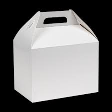 [3612] Medium Barn Box White 9,5x5x5" (125st/doos)