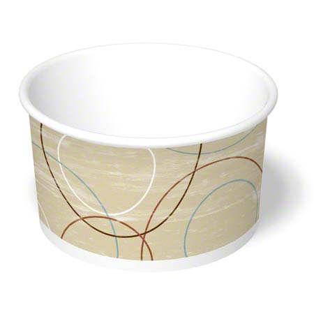[3DFR] Ice Cream Cups Paper 3.5 oz Champagne design 3.5 oz  #IB-DFR3  1000 pcs/cs