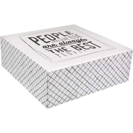 [411132] Gebaksdoos "Love to Eat" 25x25x9cm (100st/doos)