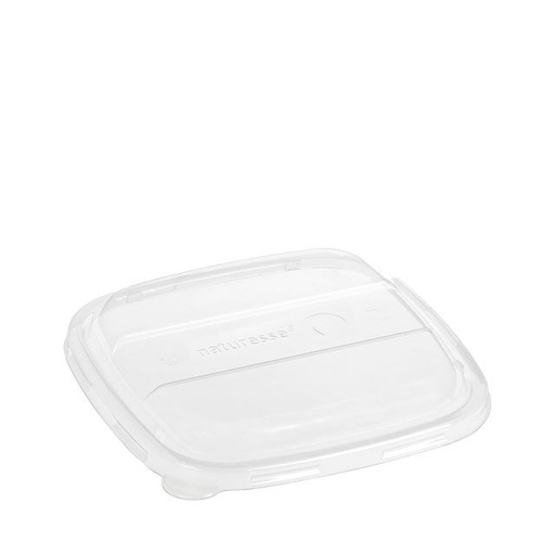 [420220] Bagasse/Suikerriet deksel voor bowl vierkant 500/750ml (items 422020 & 422120) 500st/doos