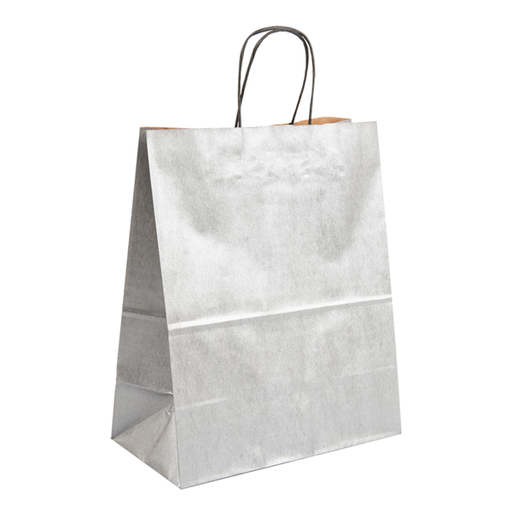 [803.88] SOS Bags Silver Kraft 80GSM 20+10x29cm (250st/doos)