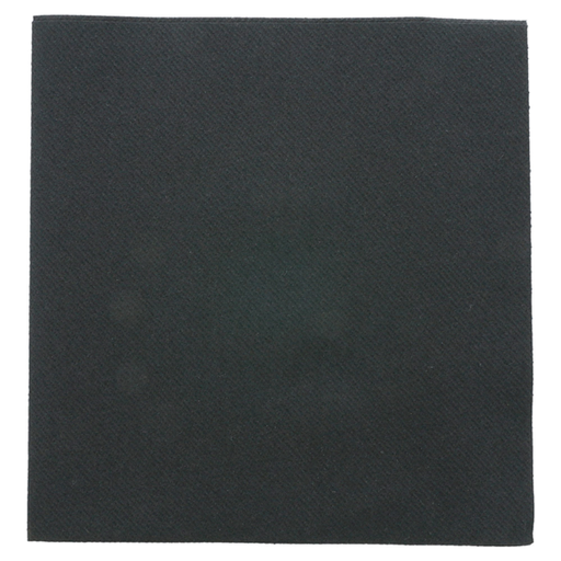 [101.33] Napkins 40x40cm 1/4-fold Black Airlaid (14x50st/doos)