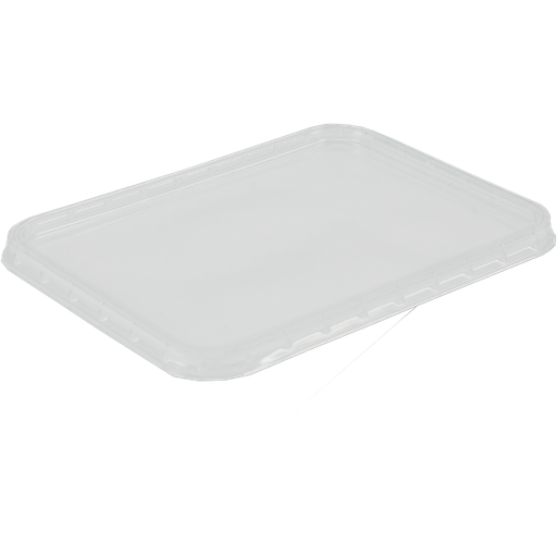 [444641] Glasheldere deksel tbv 2 kilo bak 180x135mm (400st/doos) Geschikt voor witte bak 445651