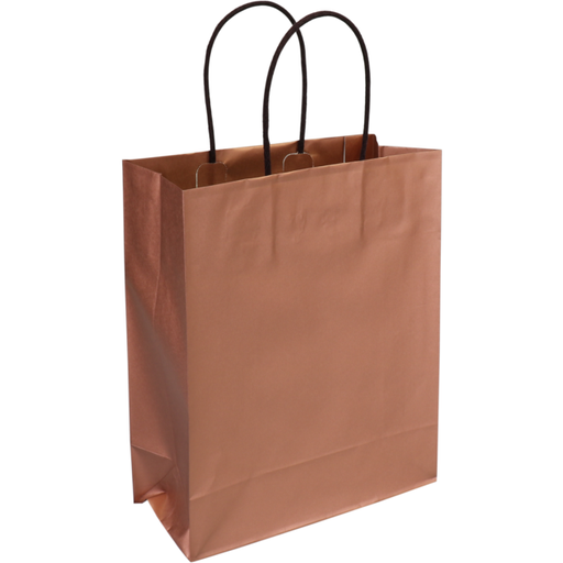 [773303] Papieren draagtas Brons 22+10x27+6cm (50st/pak)