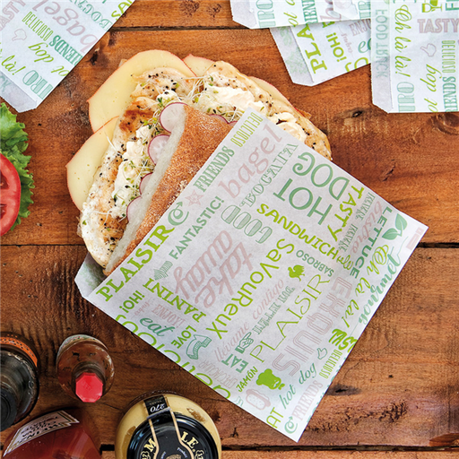 [229.37] 2 sides open greaseproof parch 17x18cm Parole (500st/pak)