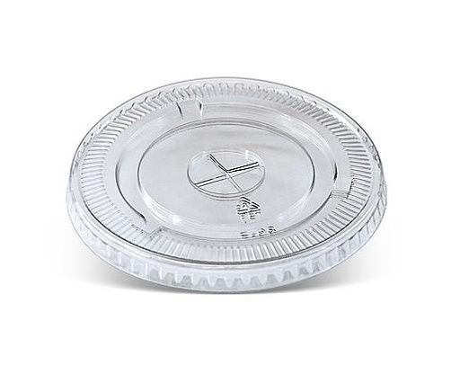 [LHFC98100HX1] 98mm PET Flat Lid with X-slot (100st/sleeve)