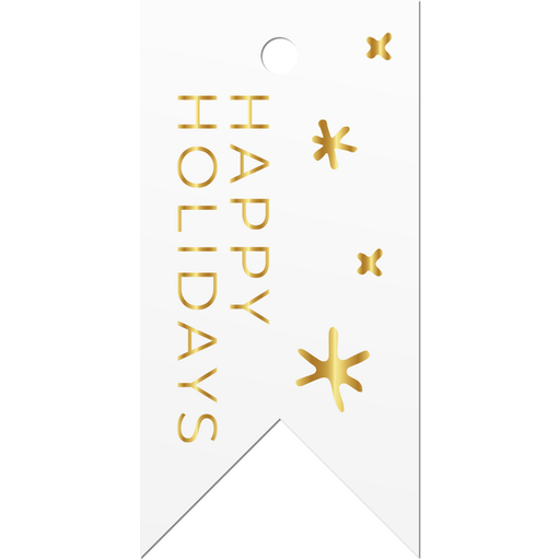 [890300] Hangtag "Under the Stars - Happy Holiday" 37x75mm (50st/pak)