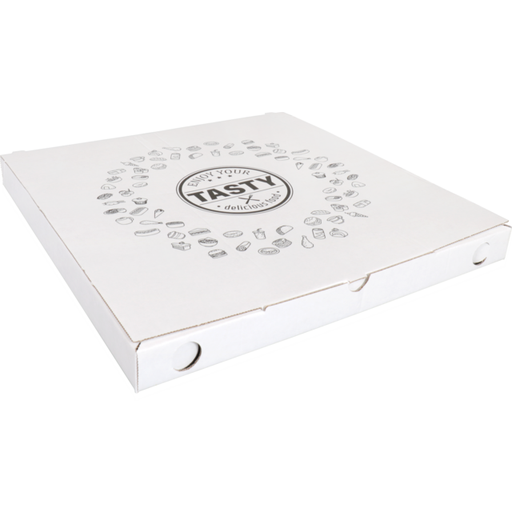 [600477] TASTY pizzadoos Vegetale Wit karton 32x32x3cm (150st/pak)